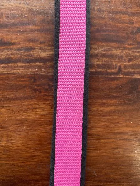 Welpengeschirr - pink/schwarz - ca. 4 bis 7 Monate